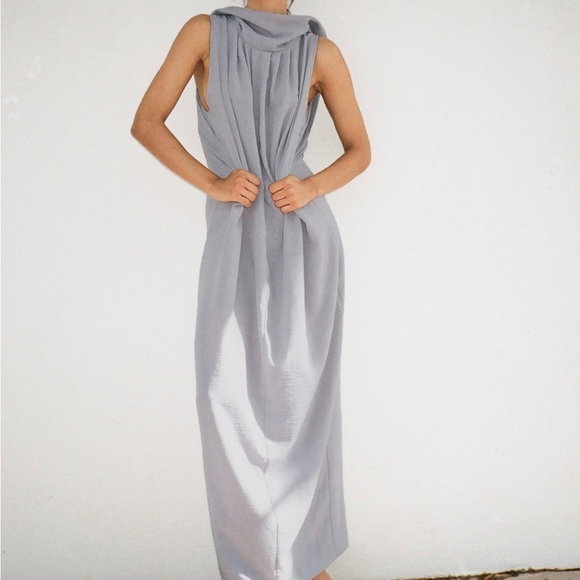 Zara Dresses & Skirts - Zara Gray Maxi Dress